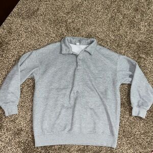 Grey Polo Sweatshirt